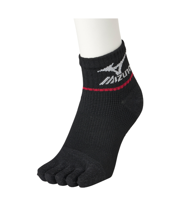 3足組】MIZUNO メンズソックス RUN&WALK 10丈 5本指 パイル